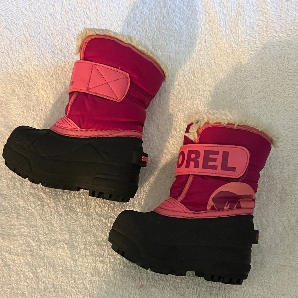 Sorel Kids Pink and Magenta Cold-Weather Boot